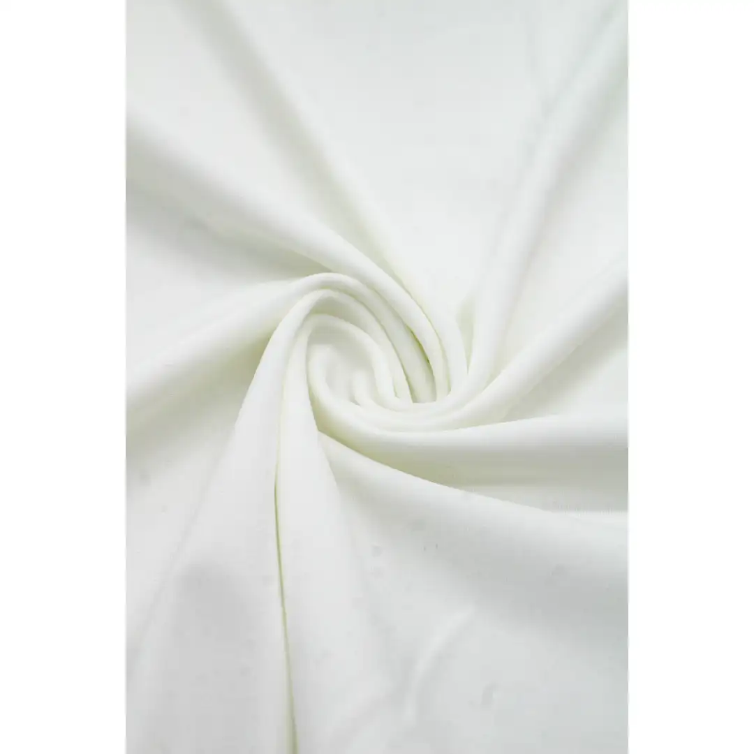 China Fabric for Blouse,Yoga Clothes Four-way Stretch (Bi-Stretch) Knit Fabric Nylon Spandex white color buy from China wholesaler bulk order at wholesale price free worldwide shipping Alibaba
