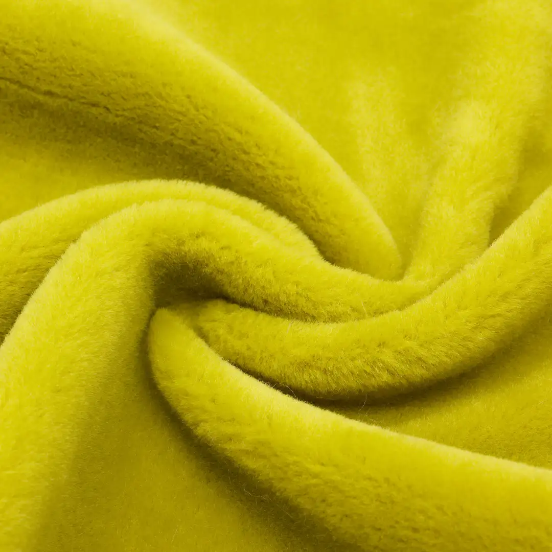 China Fabric for Crop Top Tricot Brush Knit Fabric Polyester YELLOW color buy from China wholesaler bulk order at wholesale price free worldwide shipping Alibaba