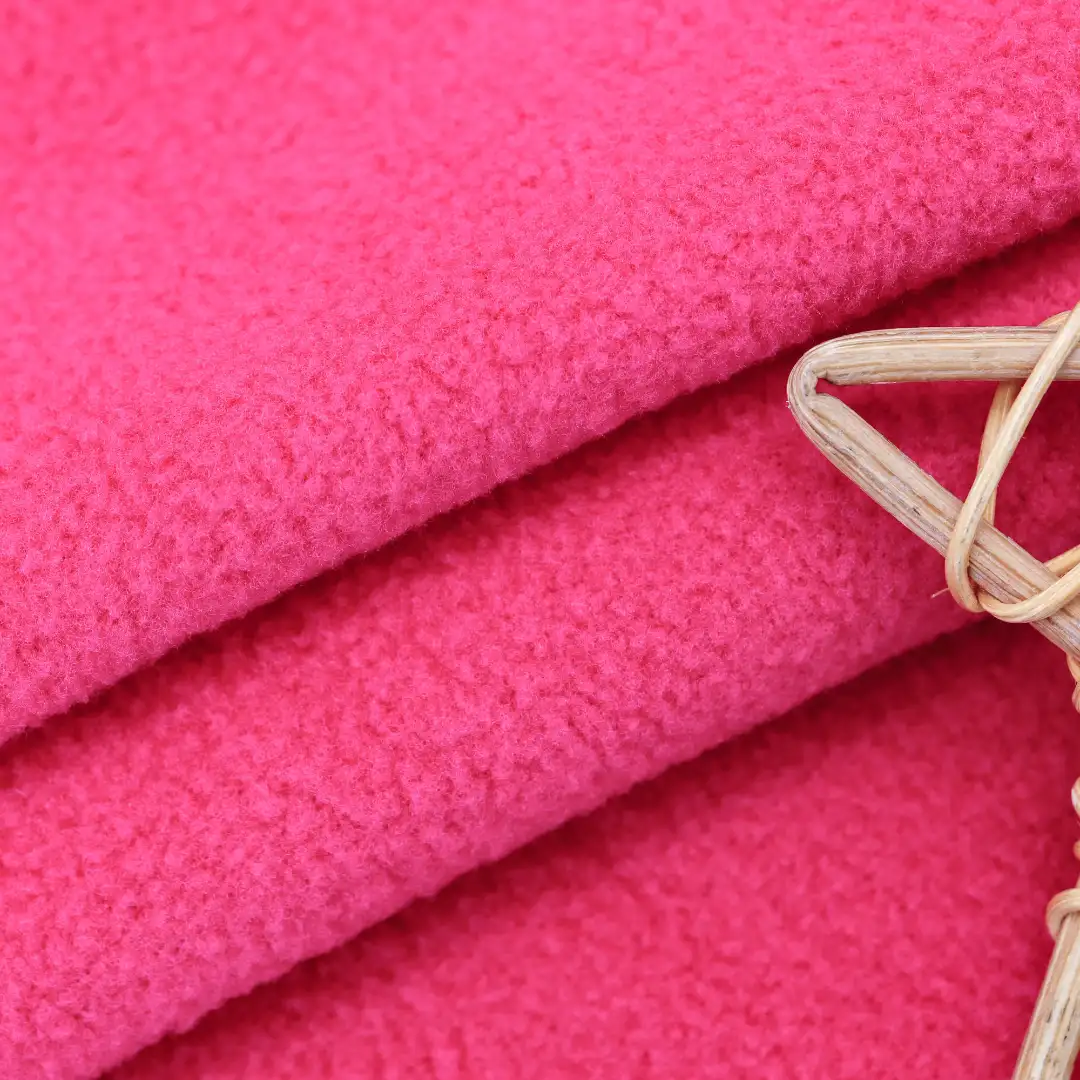 China Fabric for Jackets,Hoodie Polar Fleece Knit Fabric Polyester rose-red color buy from China wholesaler bulk order at wholesale price free worldwide shipping Alibaba