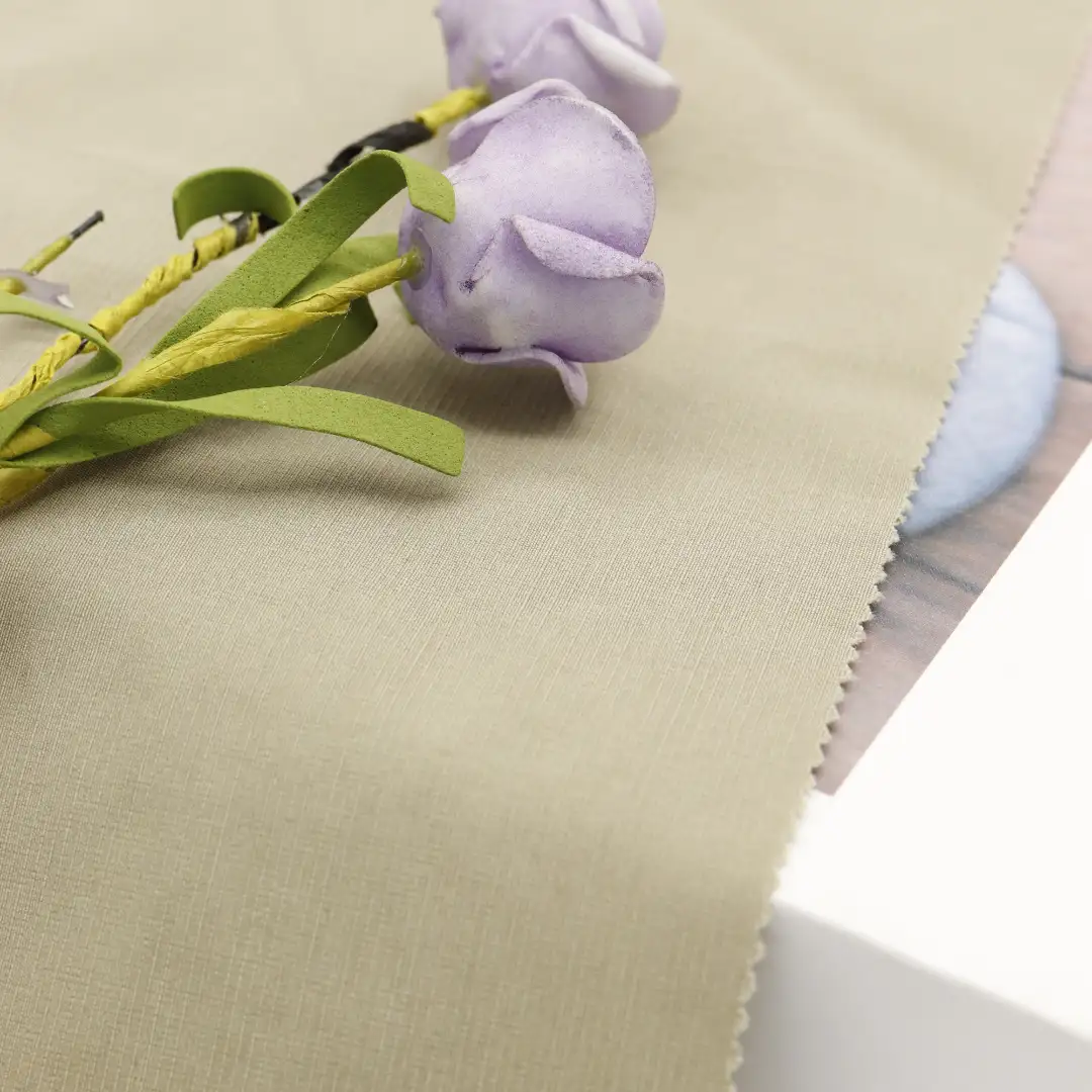 China Fabric for Shirt Nylon/Cotton Plain Woven Blended Fabric Rayon Nylon Spandex Milky white color buy from China wholesaler bulk order at wholesale price free worldwide shipping Alibaba