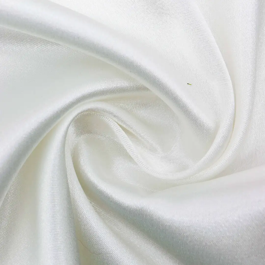 China Fabric for Shirt,Pajamas Satin Synthetic Woven Fabric Polyester Spandex white color buy from China wholesaler bulk order at wholesale price free worldwide shipping Alibaba