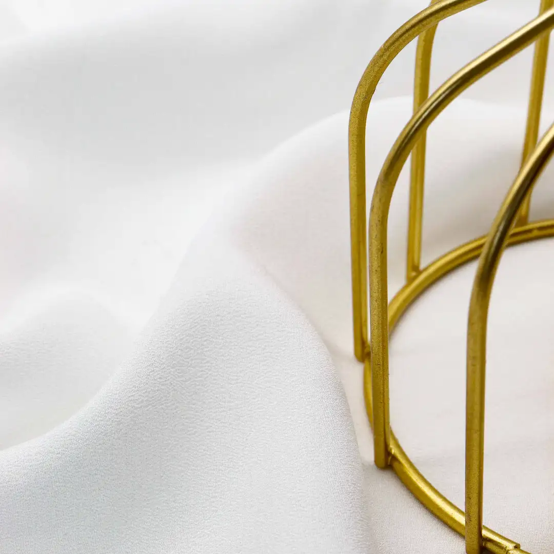 China Fabric for Blouse,Skirt Chiffon Synthetic Woven Fabric Polyester white color buy from China wholesaler bulk order at wholesale price free worldwide shipping Alibaba