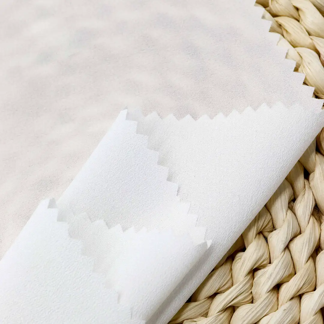 China Fabric for Blouse,Skirt Chiffon Synthetic Woven Fabric Polyester white color buy from China wholesaler bulk order at wholesale price free worldwide shipping Alibaba