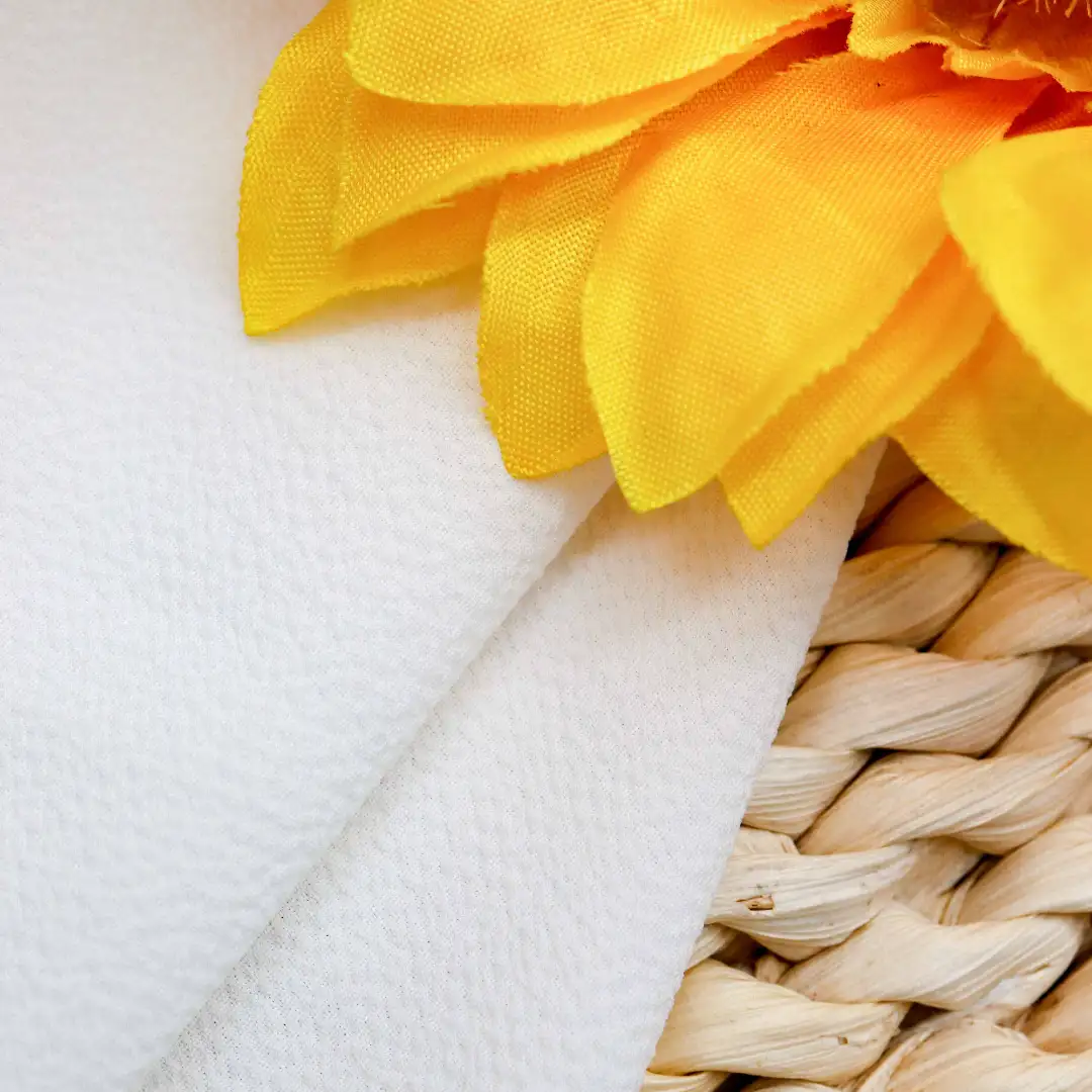 China Fabric for Shirt,Blouse,Skirt Chiffon Synthetic Woven Fabric Polyester white color buy from China wholesaler bulk order at wholesale price free worldwide shipping Alibaba