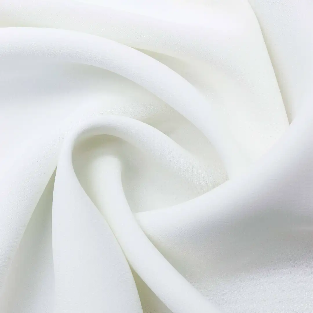 China Fabric for Blouse Chiffon Synthetic Woven Fabric Polyester white color buy from China wholesaler bulk order at wholesale price free worldwide shipping Alibaba