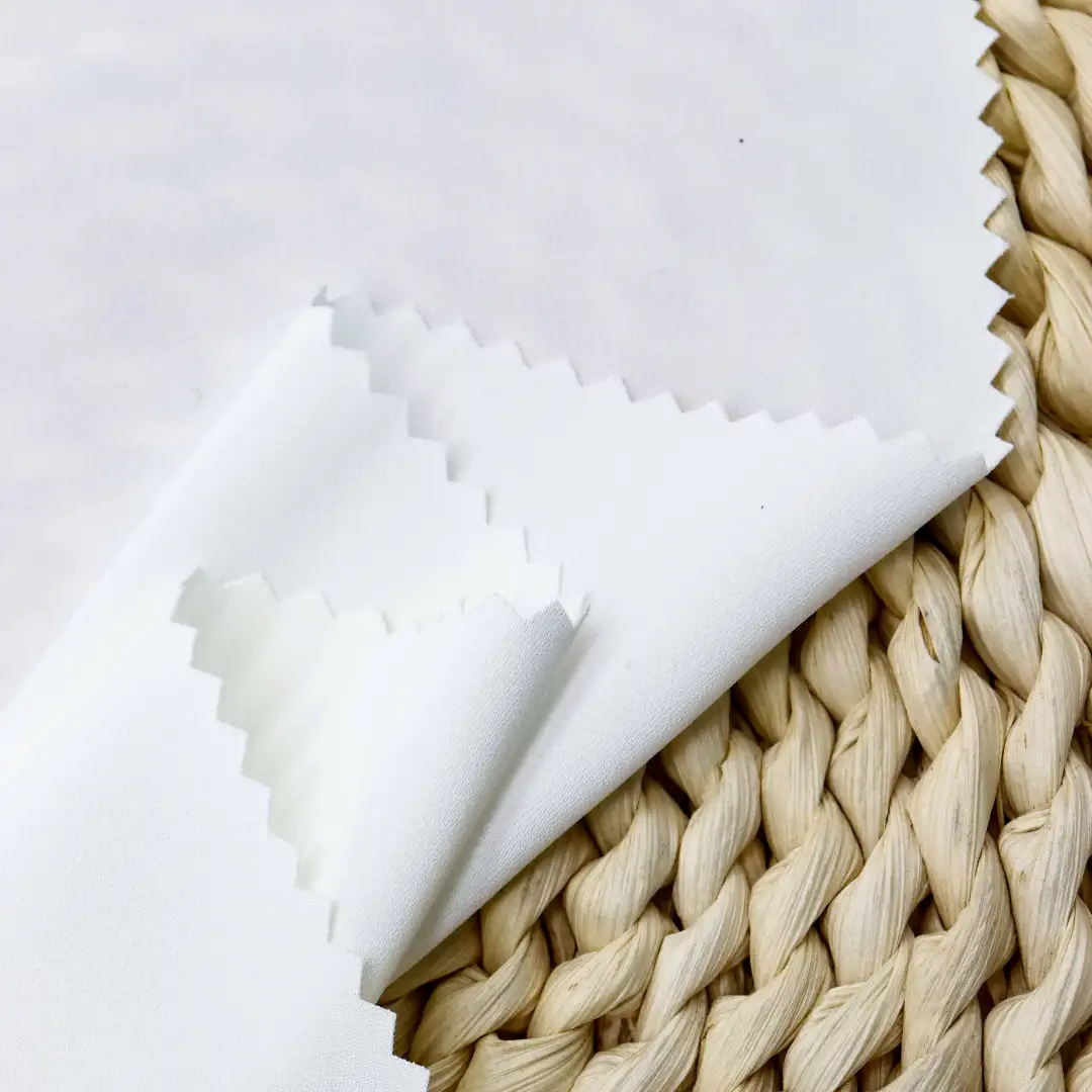 China Fabric for Blouse Chiffon Synthetic Woven Fabric Polyester white color buy from China wholesaler bulk order at wholesale price free worldwide shipping Alibaba