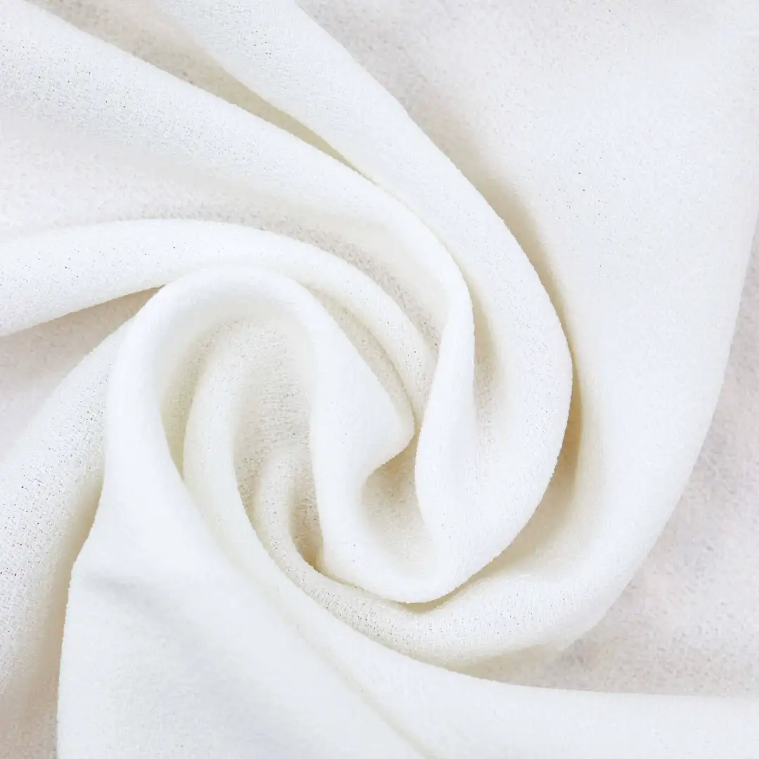 China Fabric for Shirt,Blouse,Skirt Chiffon Synthetic Woven Fabric Polyester white color buy from China wholesaler bulk order at wholesale price free worldwide shipping Alibaba