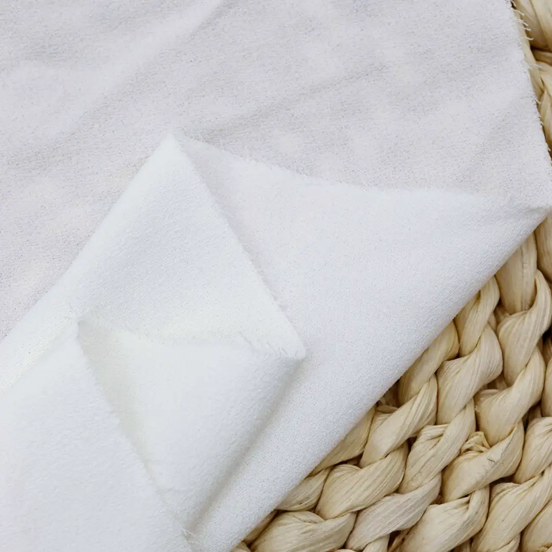 China Fabric for Shirt,Blouse,Skirt Chiffon Synthetic Woven Fabric Polyester white color buy from China wholesaler bulk order at wholesale price free worldwide shipping Alibaba