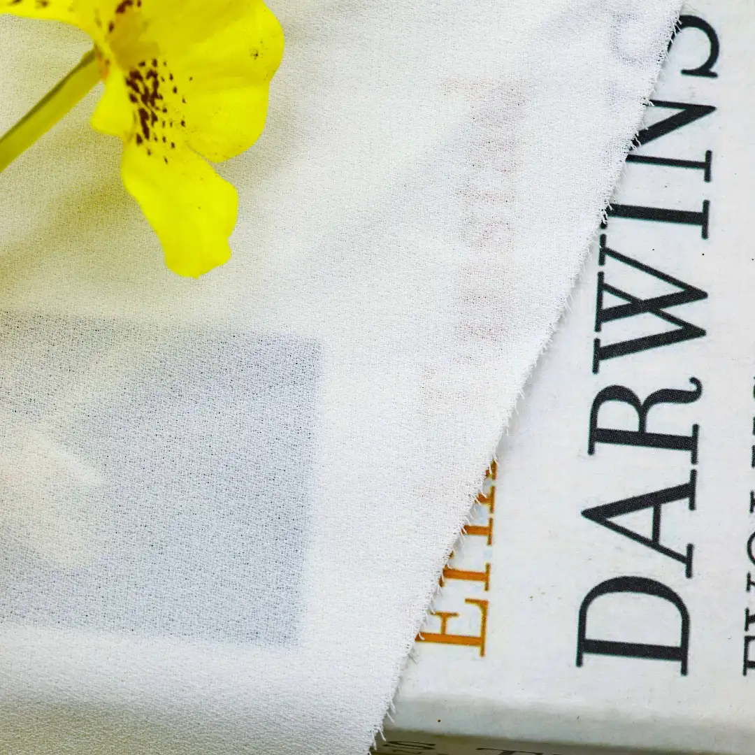 China Fabric for Shirt,Blouse,Skirt Chiffon Synthetic Woven Fabric Polyester white color buy from China wholesaler bulk order at wholesale price free worldwide shipping Alibaba