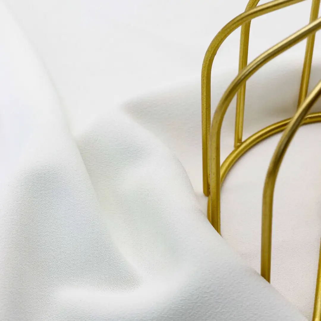 China Fabric for Shirt,Blouse,Skirt Chiffon Synthetic Woven Fabric Polyester white color buy from China wholesaler bulk order at wholesale price free worldwide shipping Alibaba