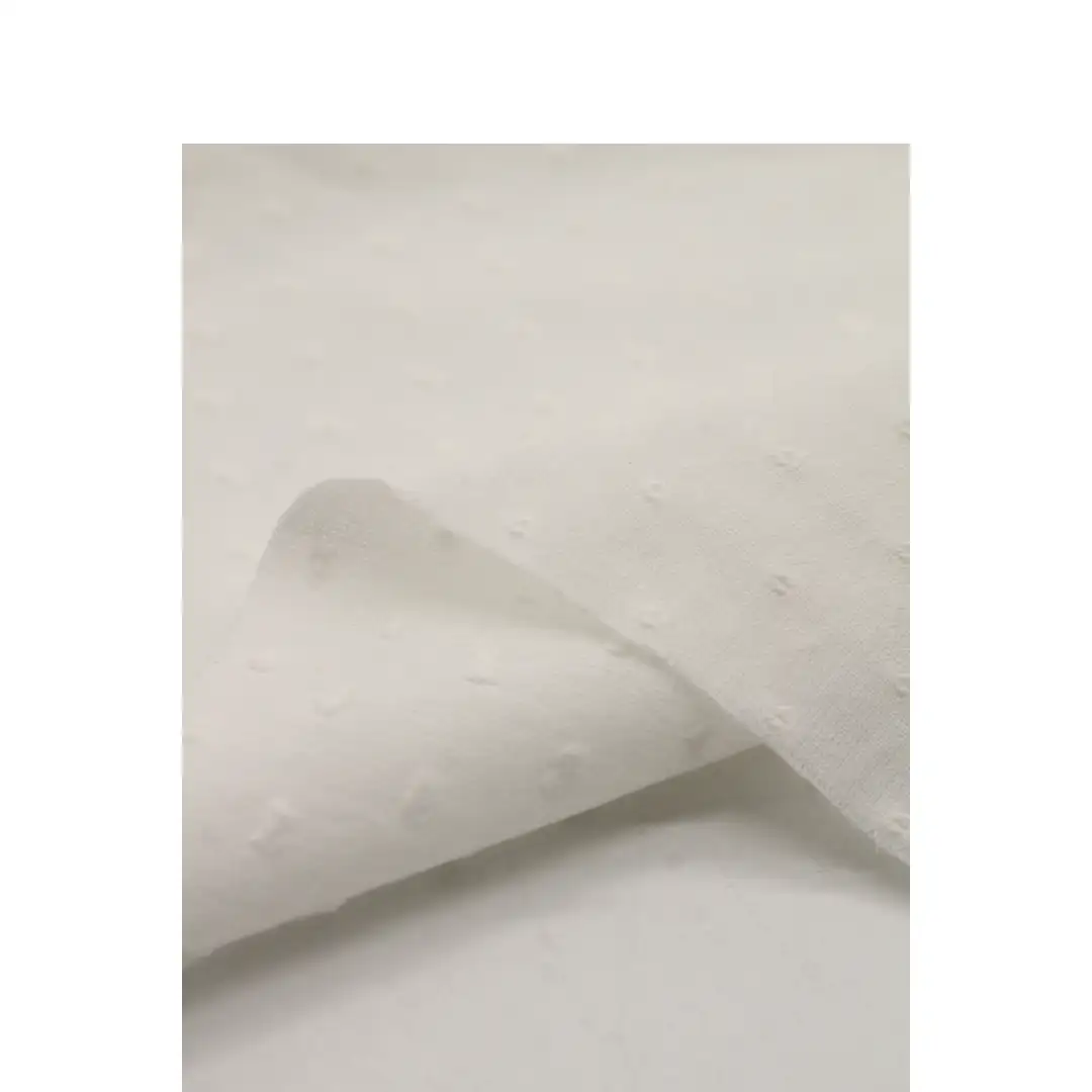 China Fabric for Blouse,Skirt Cotton Dobby Natural Woven Fabric Cotton white color buy from China wholesaler bulk order at wholesale price free worldwide shipping Alibaba
