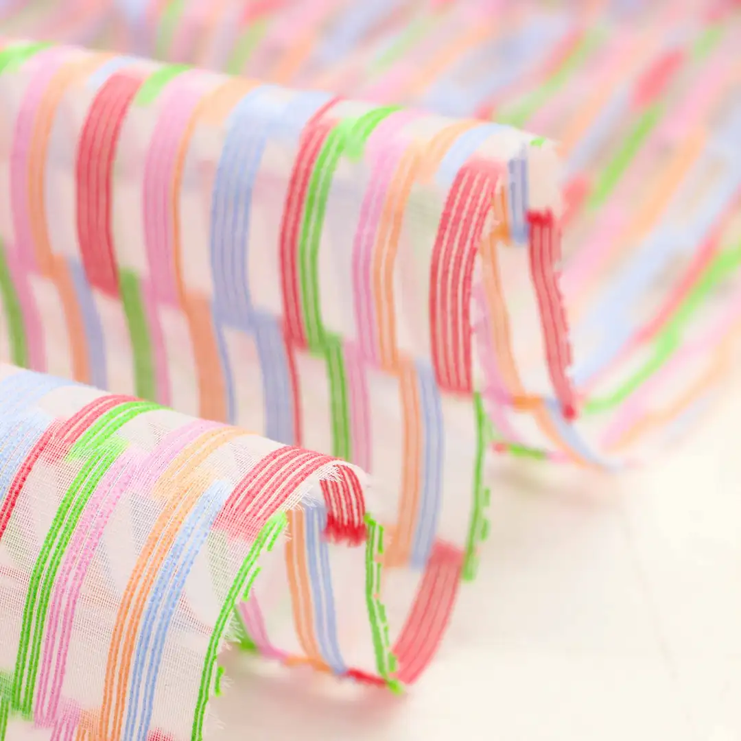 China Fabric for Blouse,Skirt Schiffli Synthetic Woven Fabric Cotton Nylon Silk Colorful color buy from China wholesaler bulk order at wholesale price free worldwide shipping Alibaba