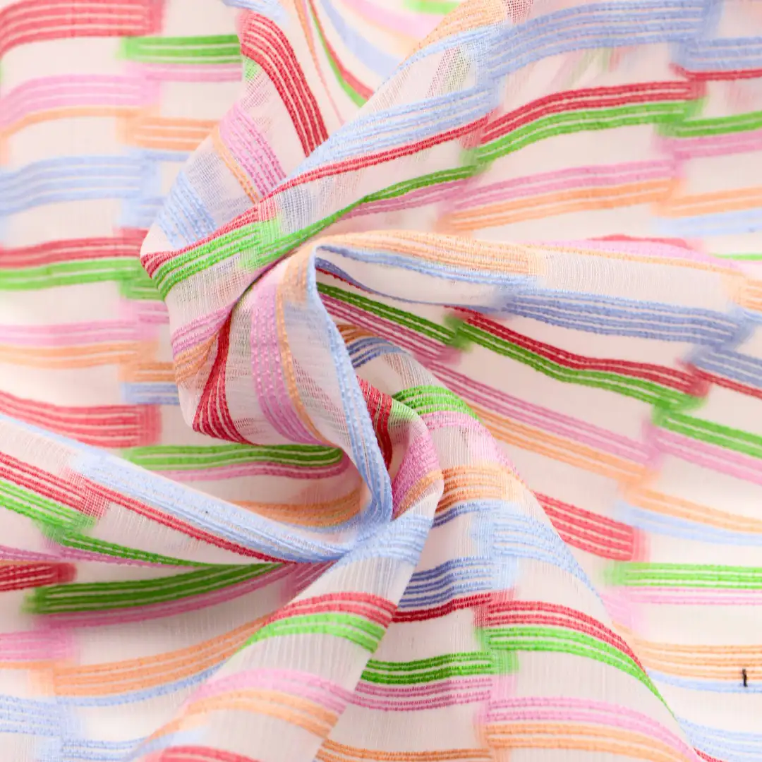 China Fabric for Blouse,Skirt Schiffli Synthetic Woven Fabric Cotton Nylon Silk Colorful color buy from China wholesaler bulk order at wholesale price free worldwide shipping Alibaba