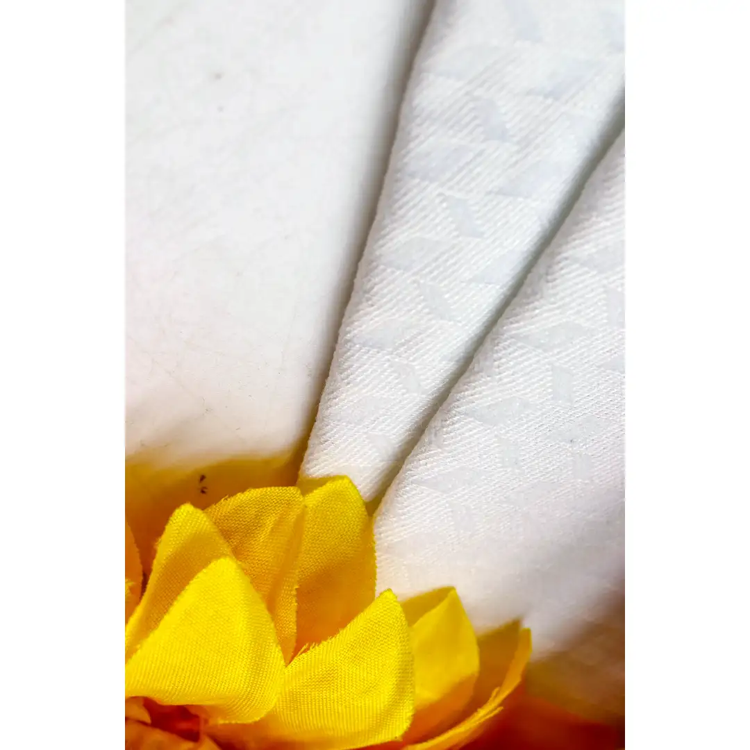 China Fabric for Blouse Jacquard Woven Blended Fabric Rayon Nylon Spandex white color buy from China wholesaler bulk order at wholesale price free worldwide shipping Alibaba