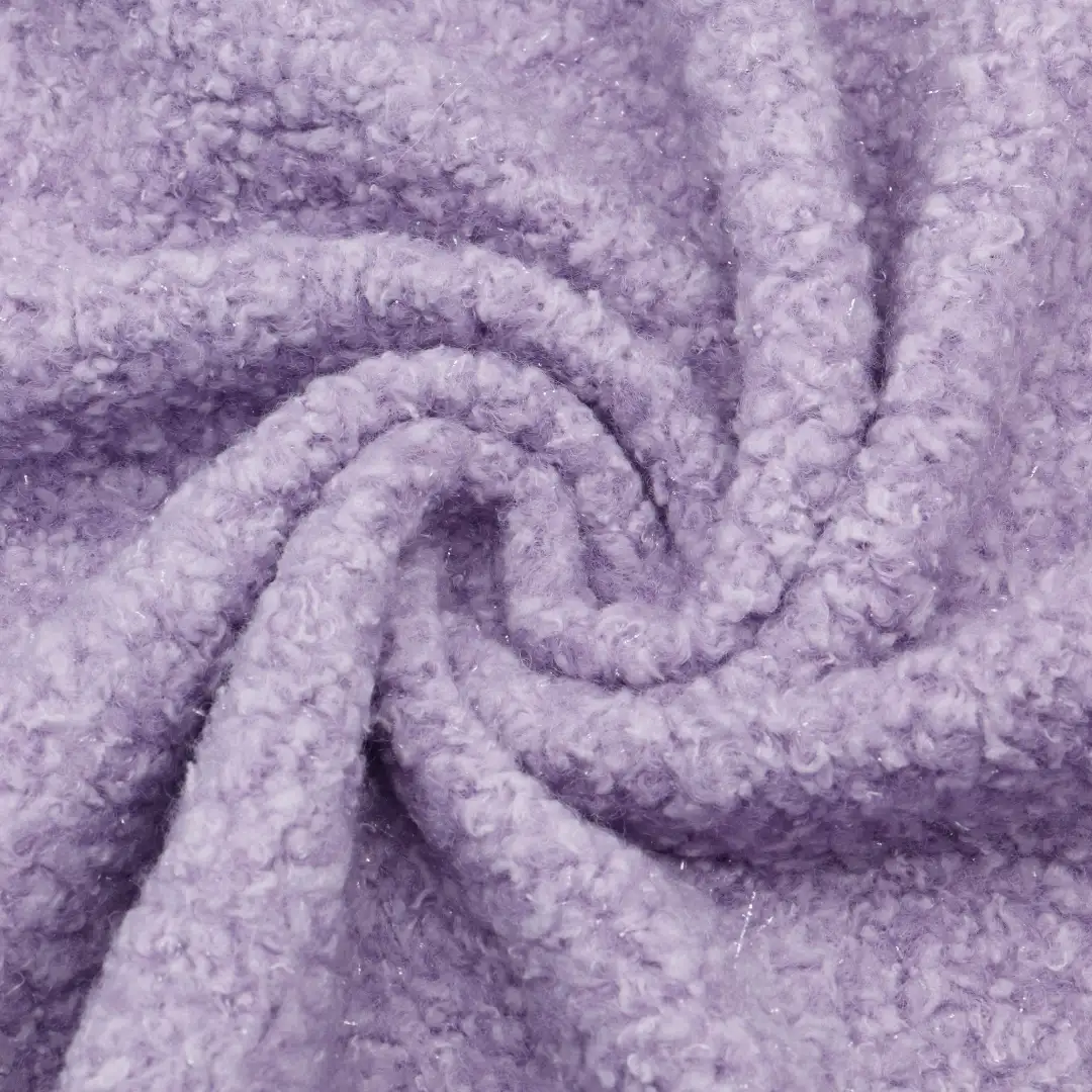 China Fabric for Crop Top Hacci Knit Fabric Polyester purple color buy from China wholesaler bulk order at wholesale price free worldwide shipping Alibaba