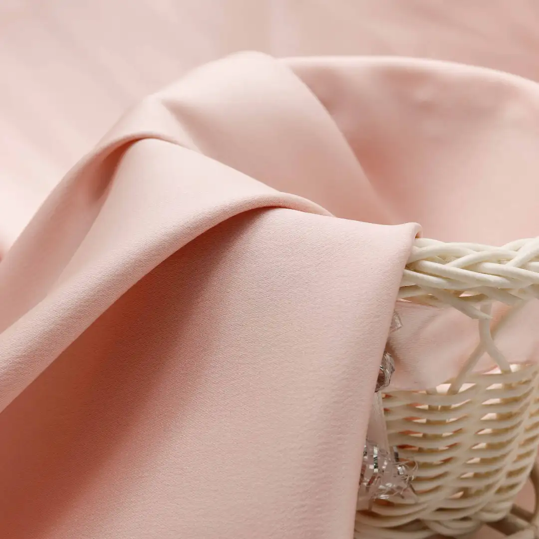 China Fabric for Blouse Cotton Twill Natural Woven Fabric Acetate Polyester pink color buy from China wholesaler bulk order at wholesale price free worldwide shipping Alibaba