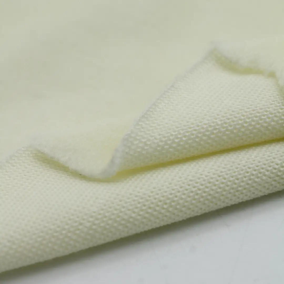 China Fabric for Loungewear Fleece Knit Fabric Polyester Light green color buy from China wholesaler bulk order at wholesale price free worldwide shipping Alibaba