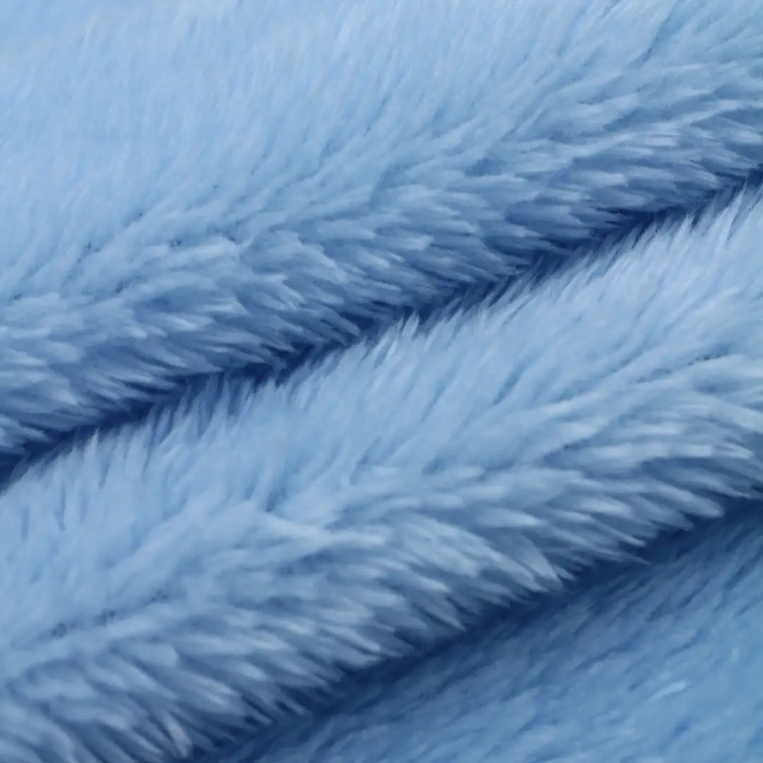 China Fabric for Crop Top,Loungewear Fleece Knit Fabric Polyester blue color buy from China wholesaler bulk order at wholesale price free worldwide shipping Alibaba