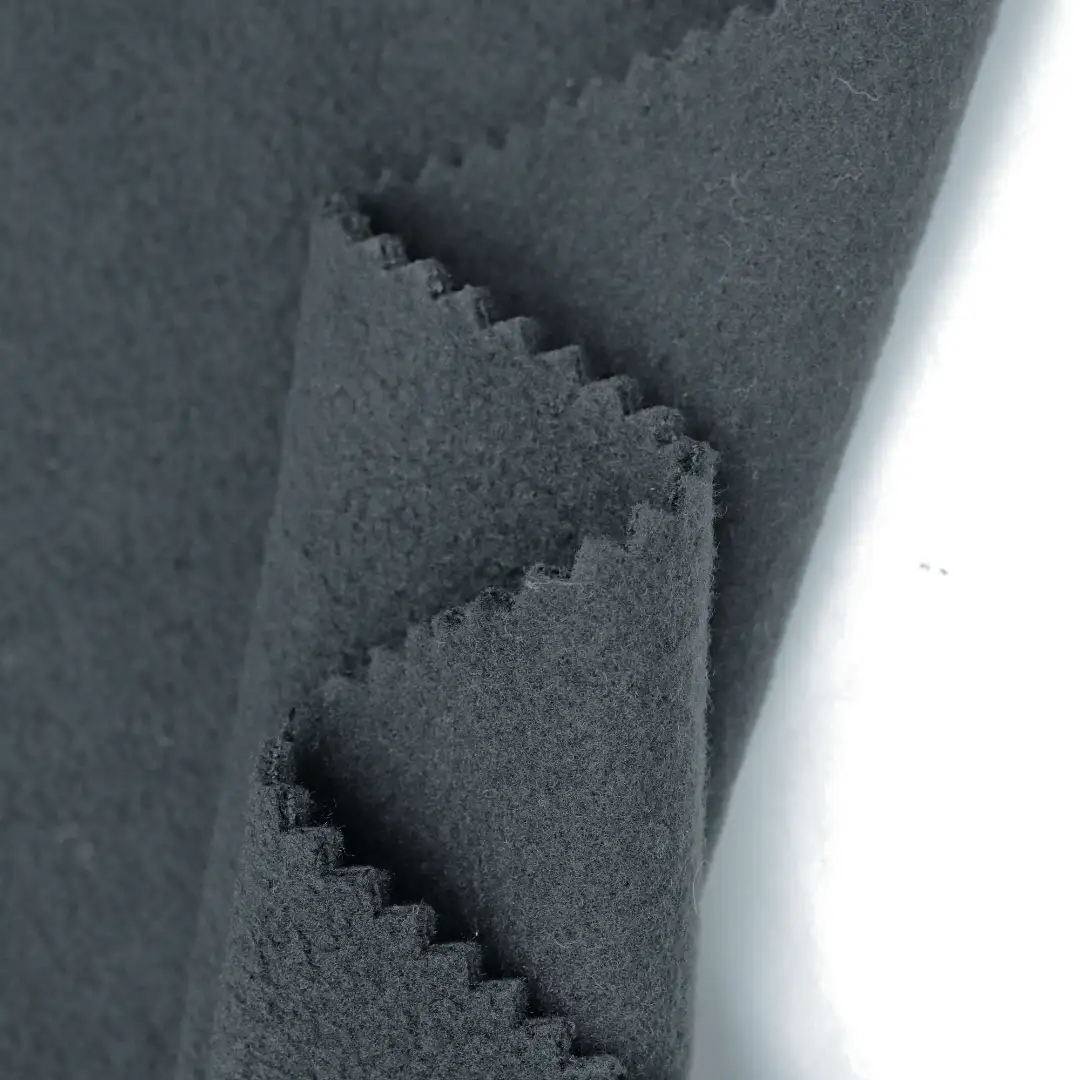 China Fabric for Jackets Polar Fleece Knit Fabric Polyester grey color buy from China wholesaler bulk order at wholesale price free worldwide shipping Alibaba