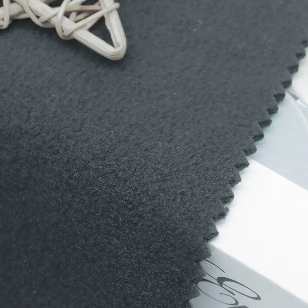 China Fabric for Jackets Polar Fleece Knit Fabric Polyester grey color buy from China wholesaler bulk order at wholesale price free worldwide shipping Alibaba