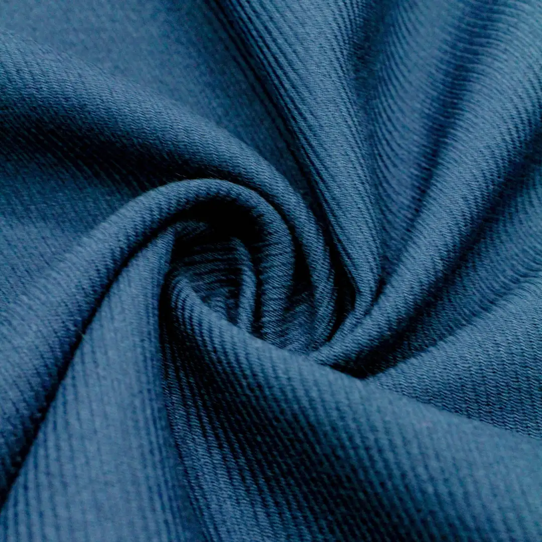 China Fabric for Blazer,Suit Cavalry Twill Woven Blended Fabric Polyester Rayon Spandex Dark blue color buy from China wholesaler bulk order at wholesale price free worldwide shipping Alibaba