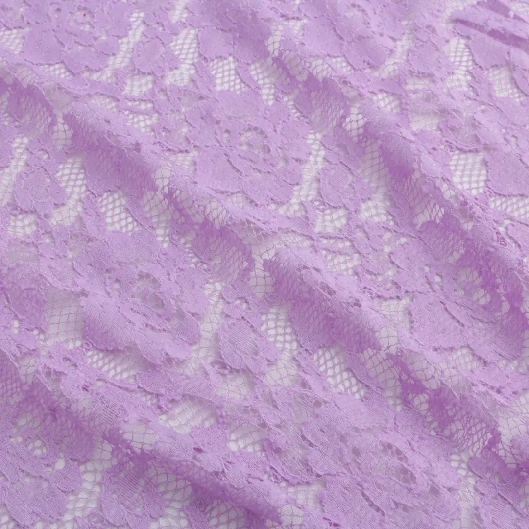 China Fabric for Blouse,Skirt,Shirt Long Sleeve Zipper  Lace Knit Fabric Polyester Spandex purple color buy from China wholesaler bulk order at wholesale price free worldwide shipping Alibaba