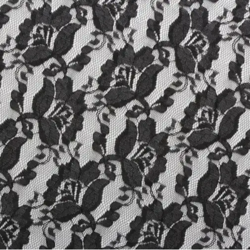China Fabric for Shirt,Blouse,Skirt  Lace Knit Fabric Polyester black color buy from China wholesaler bulk order at wholesale price free worldwide shipping Alibaba