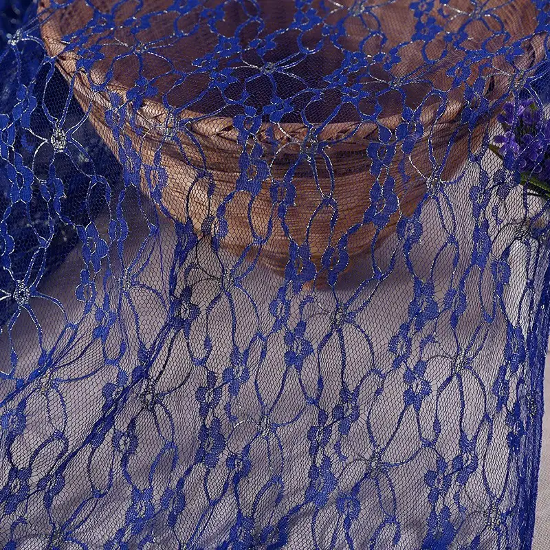 China Fabric for Shirt,Skirt,Skirt  Lace Knit Fabric Nylon Modal blue color buy from China wholesaler bulk order at wholesale price free worldwide shipping Alibaba