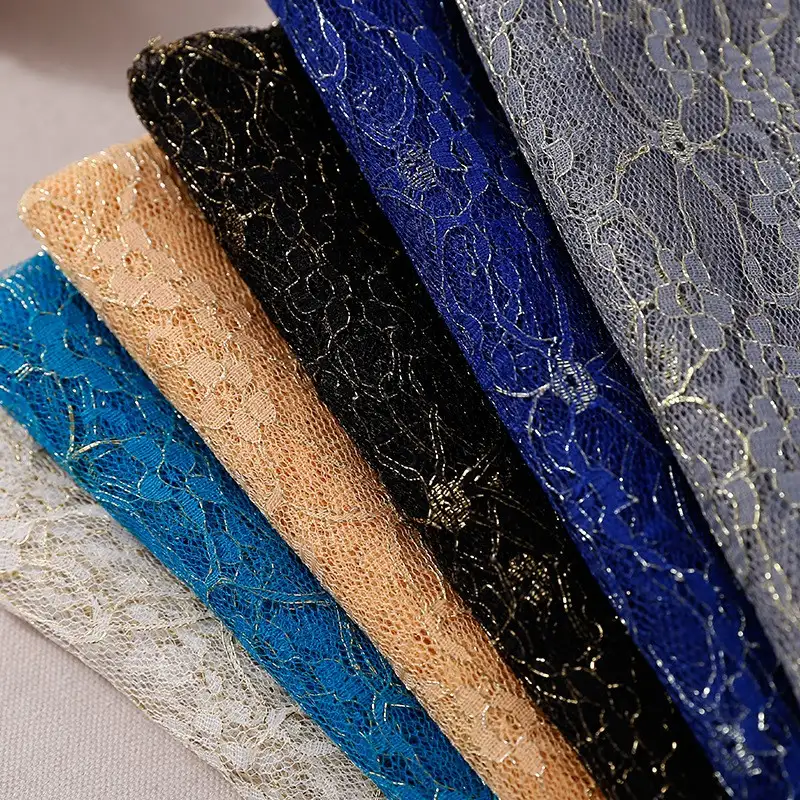 China Fabric for Shirt,Skirt,Skirt  Lace Knit Fabric Nylon Modal blue color buy from China wholesaler bulk order at wholesale price free worldwide shipping Alibaba