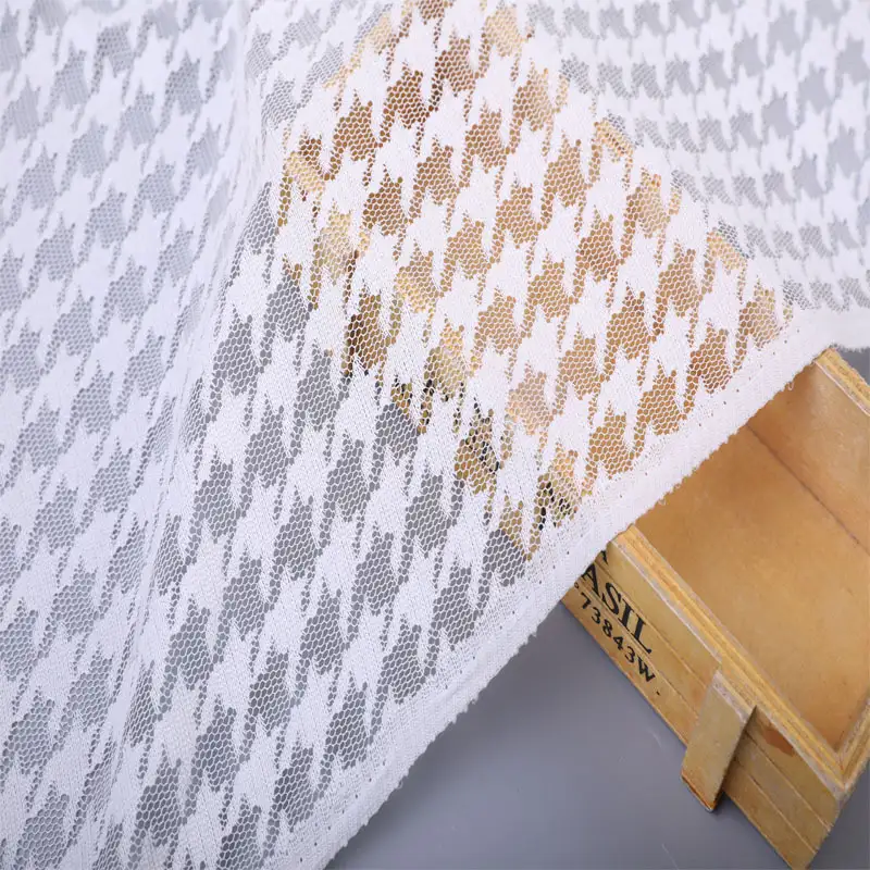 China Fabric for Shirt,Blouse,T-shirt ,Skirt  Lace Knit Fabric Polyester white color buy from China wholesaler bulk order at wholesale price free worldwide shipping Alibaba