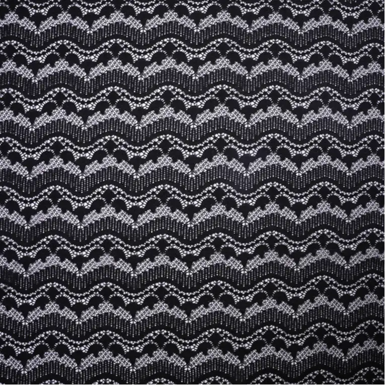 China Fabric for Shirt,Blouse,Skirt,Skirt  Lace Knit Fabric Nylon Spandex black color buy from China wholesaler bulk order at wholesale price free worldwide shipping Alibaba