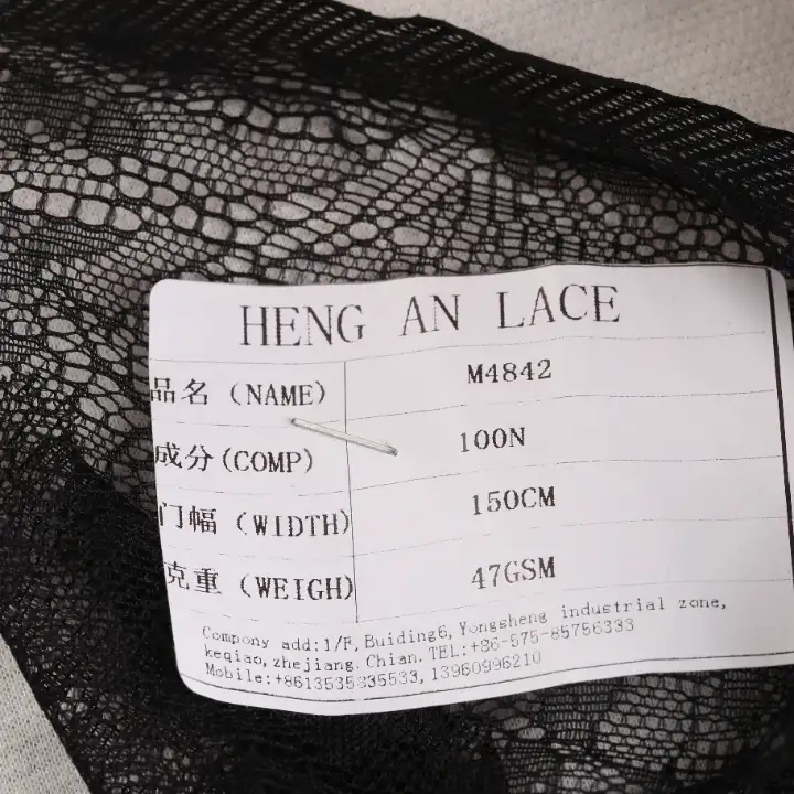 China Fabric for Shirt,T-Shirt,Blouse,Skirt Lace Knit Fabric Polyester black color buy from China wholesaler bulk order at wholesale price free worldwide shipping Alibaba