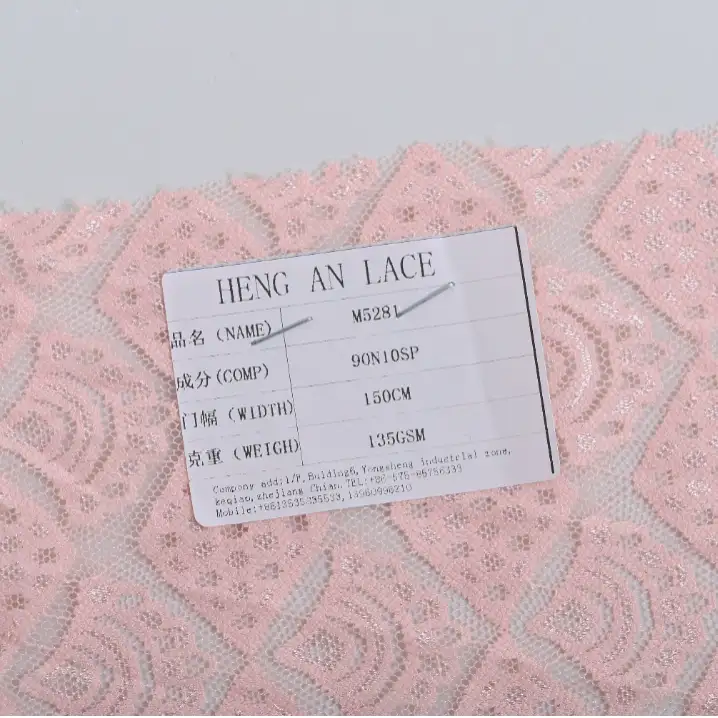 China Fabric for Shirt,Blouse,Skirt,Skirt  Lace Knit Fabric Nylon Spandex pink color buy from China wholesaler bulk order at wholesale price free worldwide shipping Alibaba