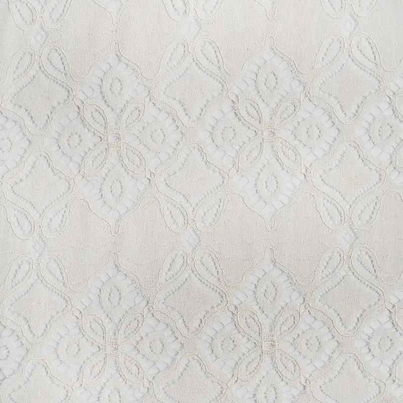 China Fabric for Shirt,Blouse,Skirt,Skirt  Lace Knit Fabric Cotton Nylon Rayon white color buy from China wholesaler bulk order at wholesale price free worldwide shipping Alibaba