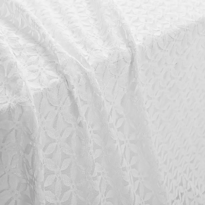 China Fabric for Shirt,Blouse,Skirt,Skirt  Lace Knit Fabric Polyester Spandex white color buy from China wholesaler bulk order at wholesale price free worldwide shipping Alibaba