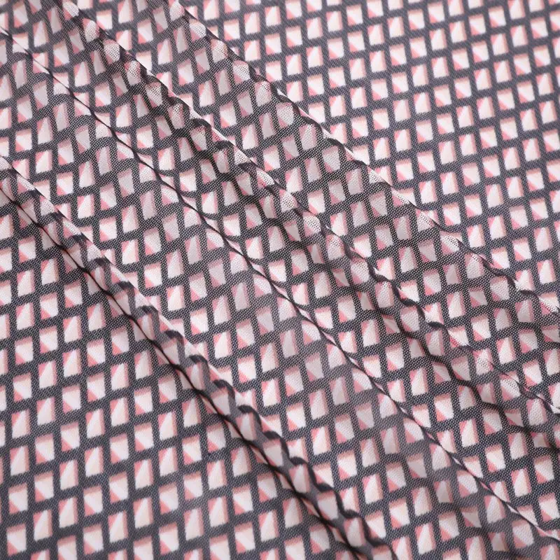 China Fabric for Shirt,Blouse,Skirt,T-shirt ,Skirt  Lace Knit Fabric Polyester Spandex pink color buy from China wholesaler bulk order at wholesale price free worldwide shipping Alibaba