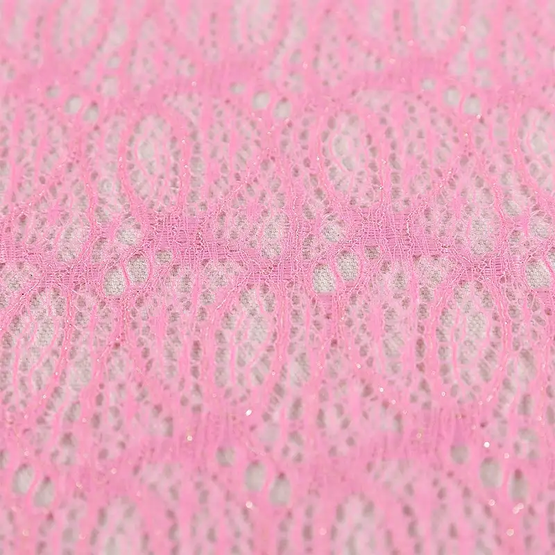 China Fabric for Shirt,T-Shirt,Blouse,Skirt,Skirt  Lace Knit Fabric Cotton Lurex pink color buy from China wholesaler bulk order at wholesale price free worldwide shipping Alibaba