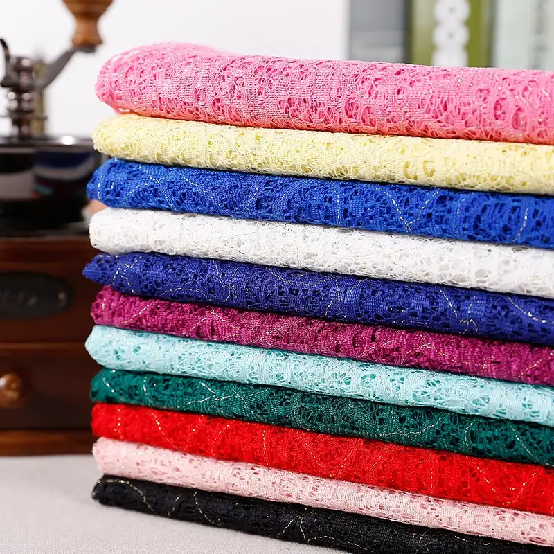 China Fabric for Shirt,T-Shirt,Blouse,Skirt,Skirt  Lace Knit Fabric Cotton Lurex pink color buy from China wholesaler bulk order at wholesale price free worldwide shipping Alibaba