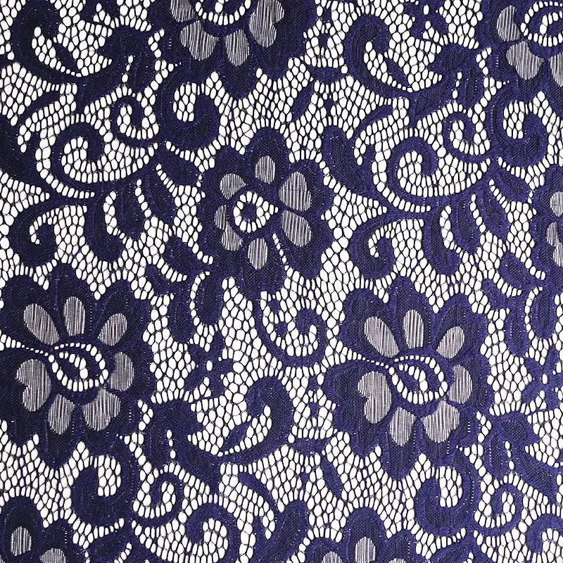 China Fabric for Blouse,Skirt,Skirt  Lace Knit Fabric Nylon Spandex blue color buy from China wholesaler bulk order at wholesale price free worldwide shipping Alibaba