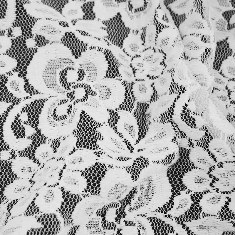 China Fabric for Polo Shirt,Blouse,Skirt,Skirt  Lace Knit Fabric Nylon Spandex white color buy from China wholesaler bulk order at wholesale price free worldwide shipping Alibaba