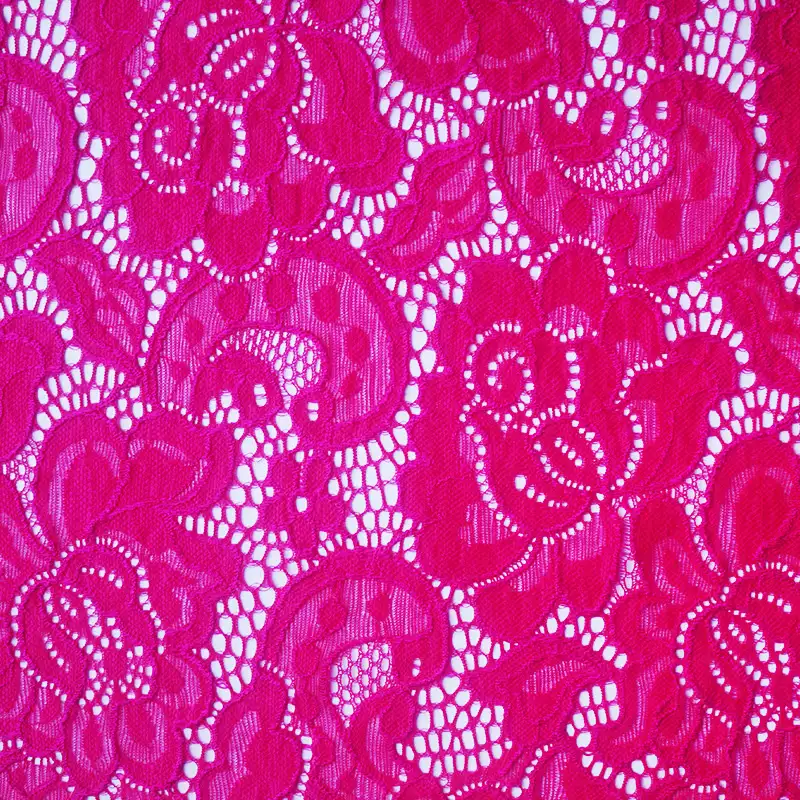 China Fabric for Shirt,Blouse,Shirt Long Sleeve Button ,Dresses (Cardigan Open)  Lace Knit Fabric Nylon Spandex red color buy from China wholesaler bulk order at wholesale price free worldwide shipping Alibaba