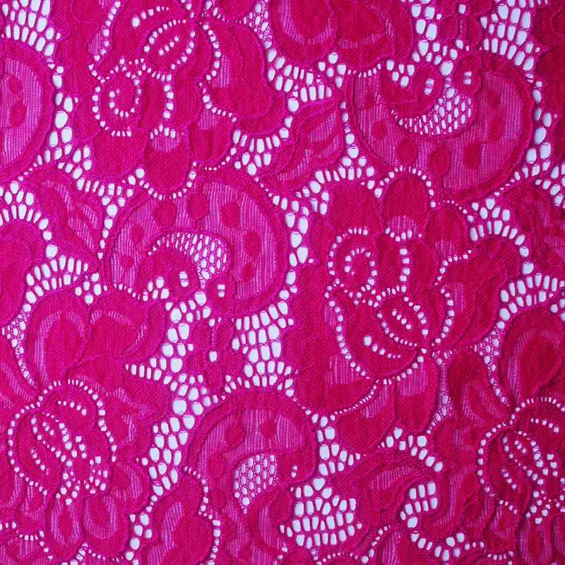 China Fabric for Shirt,Blouse,Shirt Long Sleeve Button ,Dresses (Cardigan Open)  Lace Knit Fabric Nylon Spandex red color buy from China wholesaler bulk order at wholesale price free worldwide shipping Alibaba