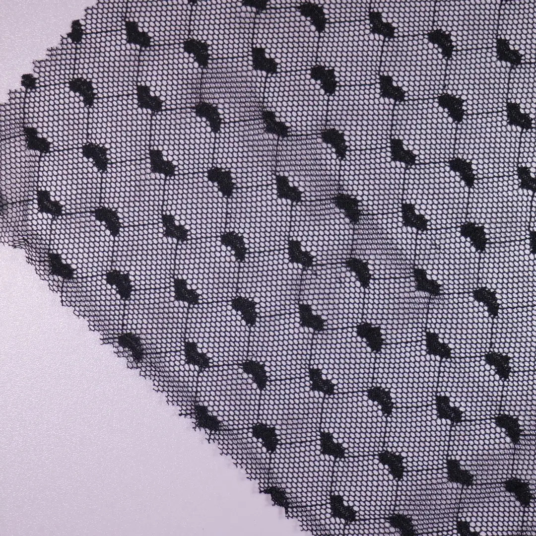 China Fabric for Blouse,Skirt,Shirt Long Sleeve Button ,Dresses (Pullover)  Lace Knit Fabric Nylon Spandex black color buy from China wholesaler bulk order at wholesale price free worldwide shipping Alibaba