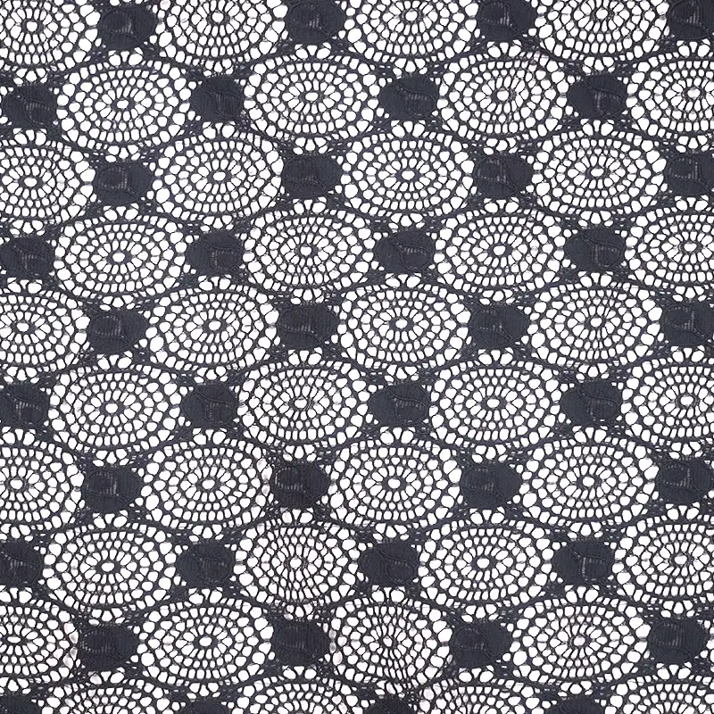 China Fabric for Shirt,Shirt Long Sleeve Zipper ,Dresses (Cardigan Open) ,Skirt  Lace Knit Fabric Nylon Spandex black color buy from China wholesaler bulk order at wholesale price free worldwide shipping Alibaba