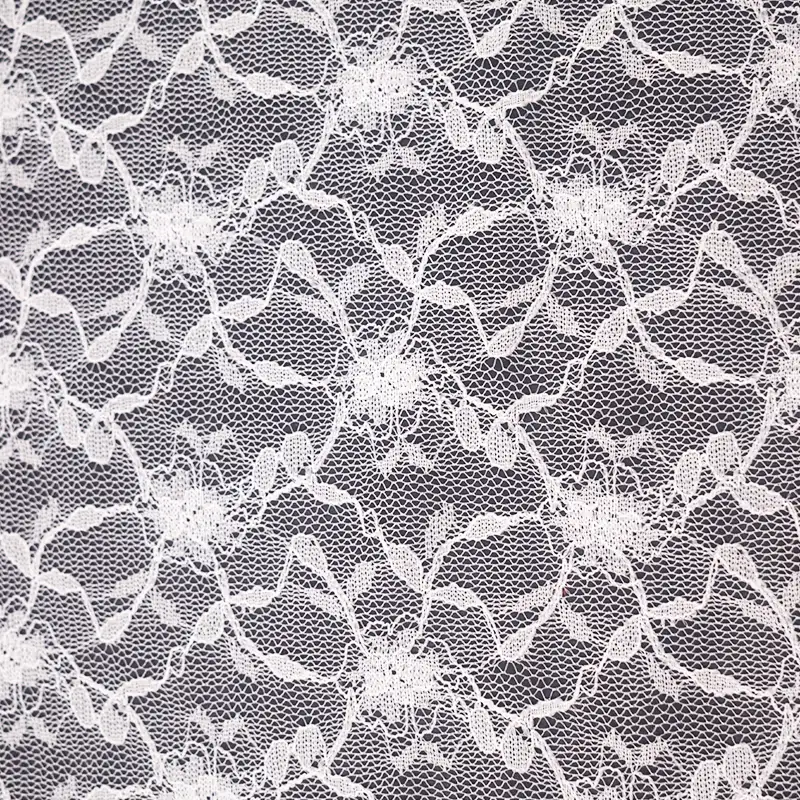 China Fabric for Blouse,Skirt,Shirt Long Sleeve Button ,Dresses (Cardigan Button) ,Skirt  Lace Knit Fabric Nylon Spandex white color buy from China wholesaler bulk order at wholesale price free worldwide shipping Alibaba