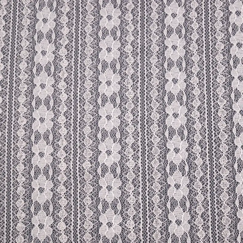 China Fabric for Blouse,Skirt,Shirt Long Sleeve Button ,Dresses (Pullover) ,Skirt  Lace Knit Fabric Nylon Spandex white color buy from China wholesaler bulk order at wholesale price free worldwide shipping Alibaba