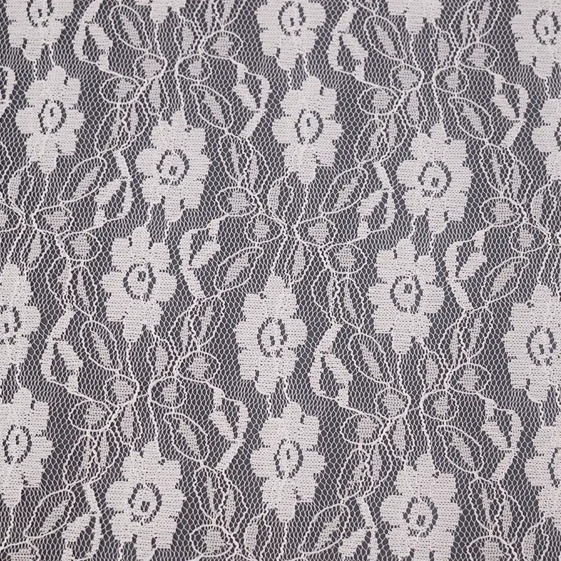 China Fabric for Blouse,Skirt,Shirt Long Sleeve Button ,Skirt  Lace Knit Fabric Nylon Spandex white color buy from China wholesaler bulk order at wholesale price free worldwide shipping Alibaba