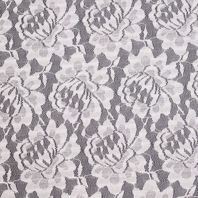 China Fabric for Blouse,Shirt Long Sleeve Button ,T-shirt ,Skirt  Lace Knit Fabric Nylon Spandex white color buy from China wholesaler bulk order at wholesale price free worldwide shipping Alibaba