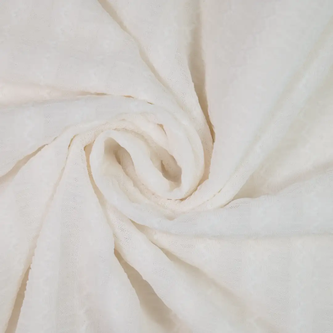 China Fabric for Skirt,Kids Lace Trim Dress,Lace-Up V-Neck Crop Top Lace Knit Fabric Polyester Polyamide Spandex white color buy from China wholesaler bulk order at wholesale price free worldwide shipping Alibaba