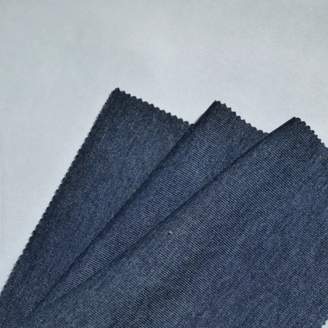 China Fabric for Polo Shirt,Shorts Rib Knit Fabric Lyocell Acrylic Wool Spandex NAVY color buy from China wholesaler bulk order at wholesale price free worldwide shipping Alibaba